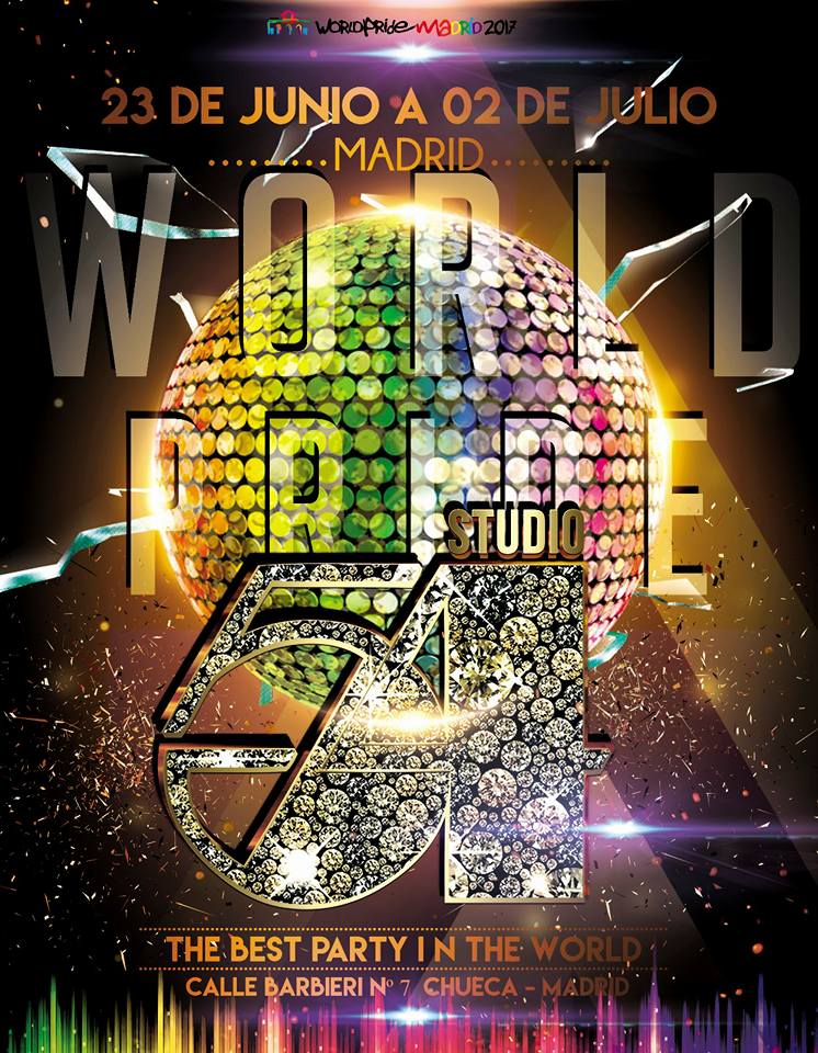 studio 54 world pride madrid 2017 gay